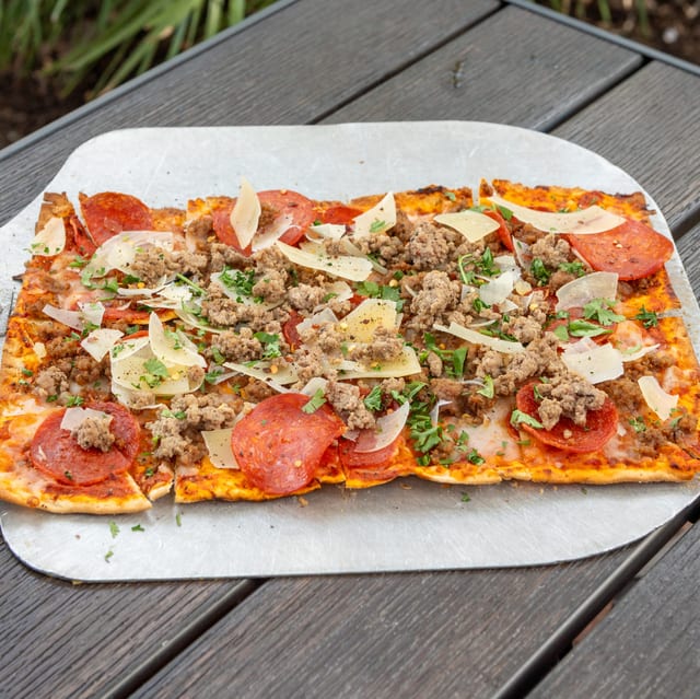 Meat Lovers Flatbread.